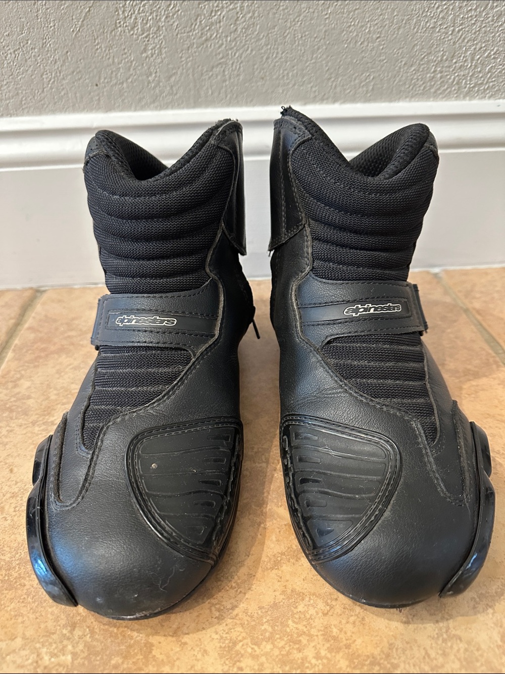 Alpinestars Black Motorcycle Boots